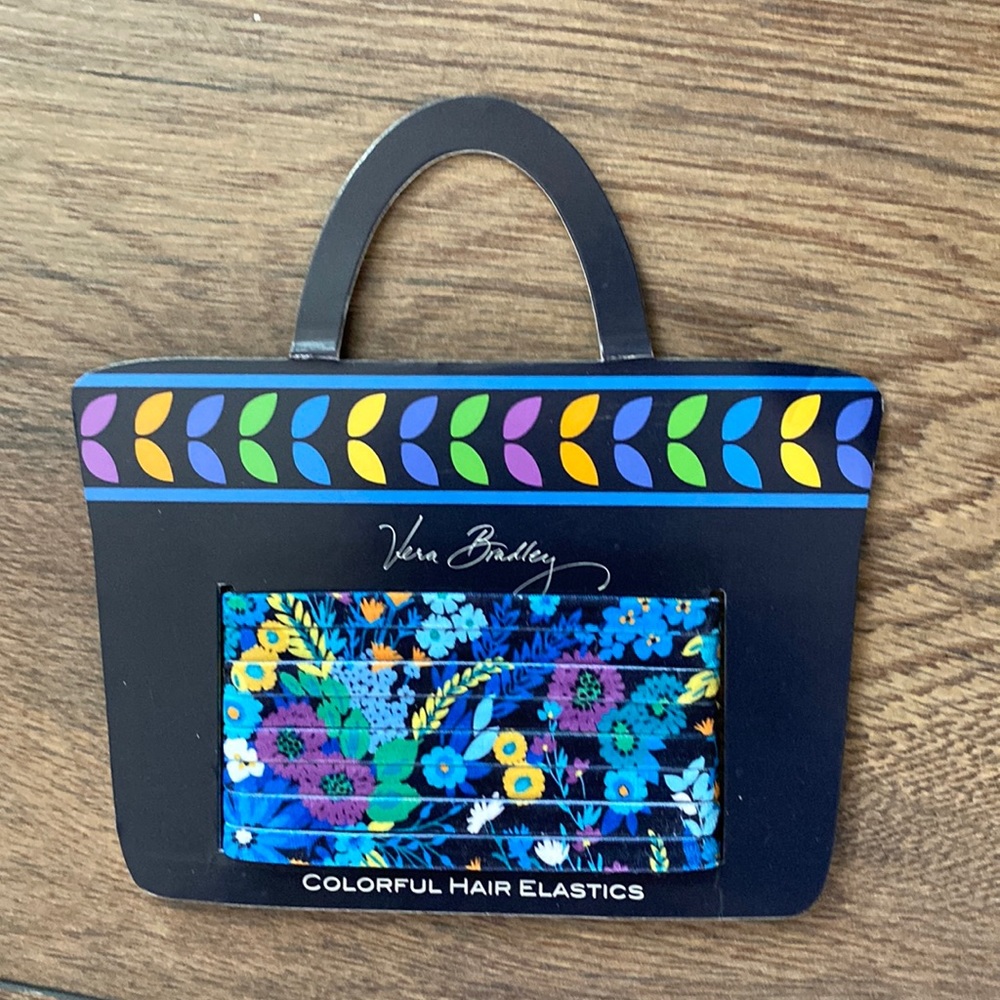 Vera Bradley hair elastics midnight blues